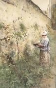Carl Larsson The Old Wall oil painting artist